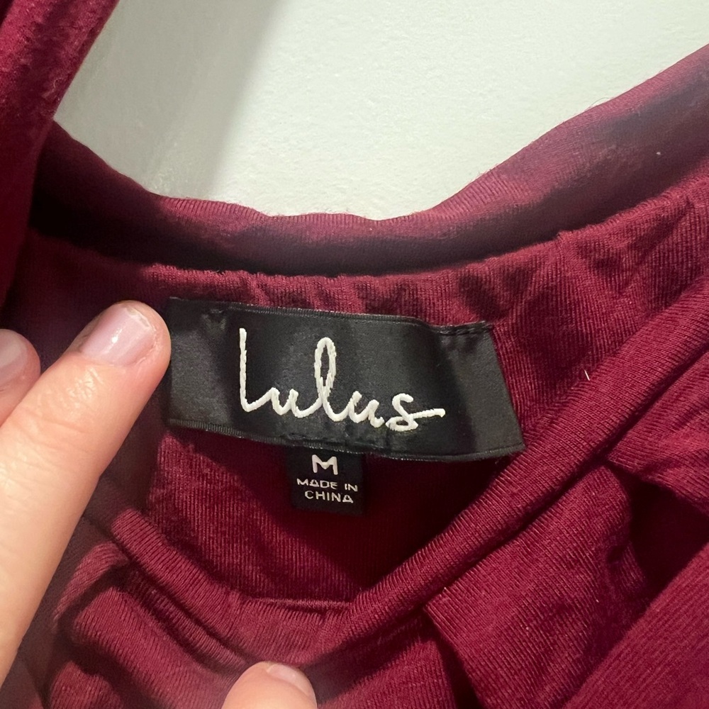 Lulus Burgundy Dress